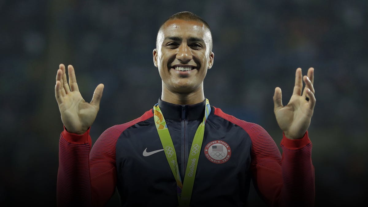 Ashton Eaton, gold medal winner at the 2016 Summer Olympics in the decathlon. Photo by AP
