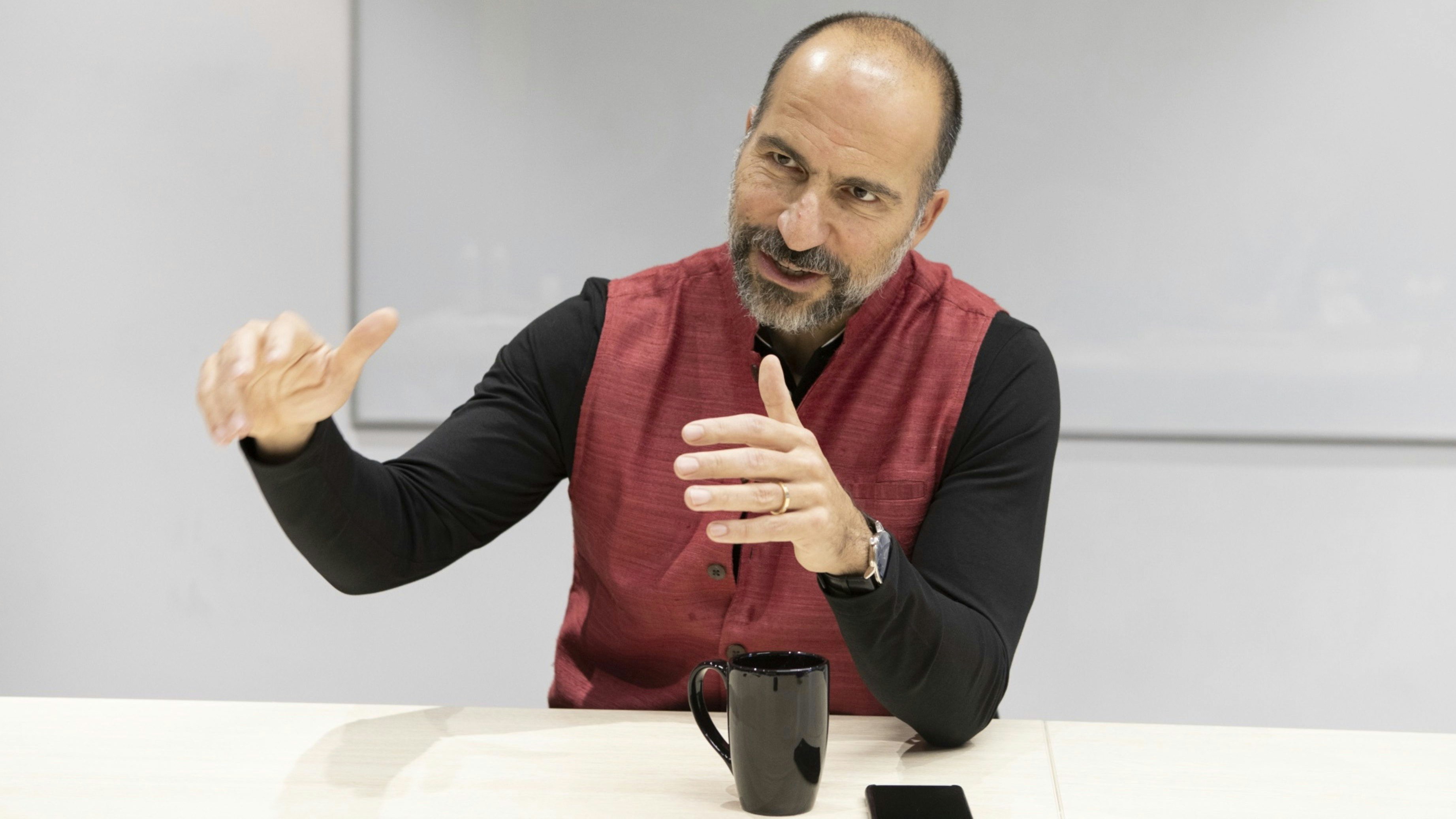 Uber CEO Dara Khosrowshahi. Photo by Bloomberg