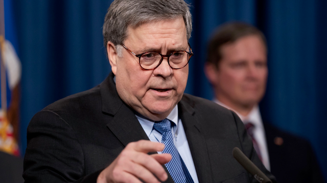 Attorney General William Barr. Photo: AP