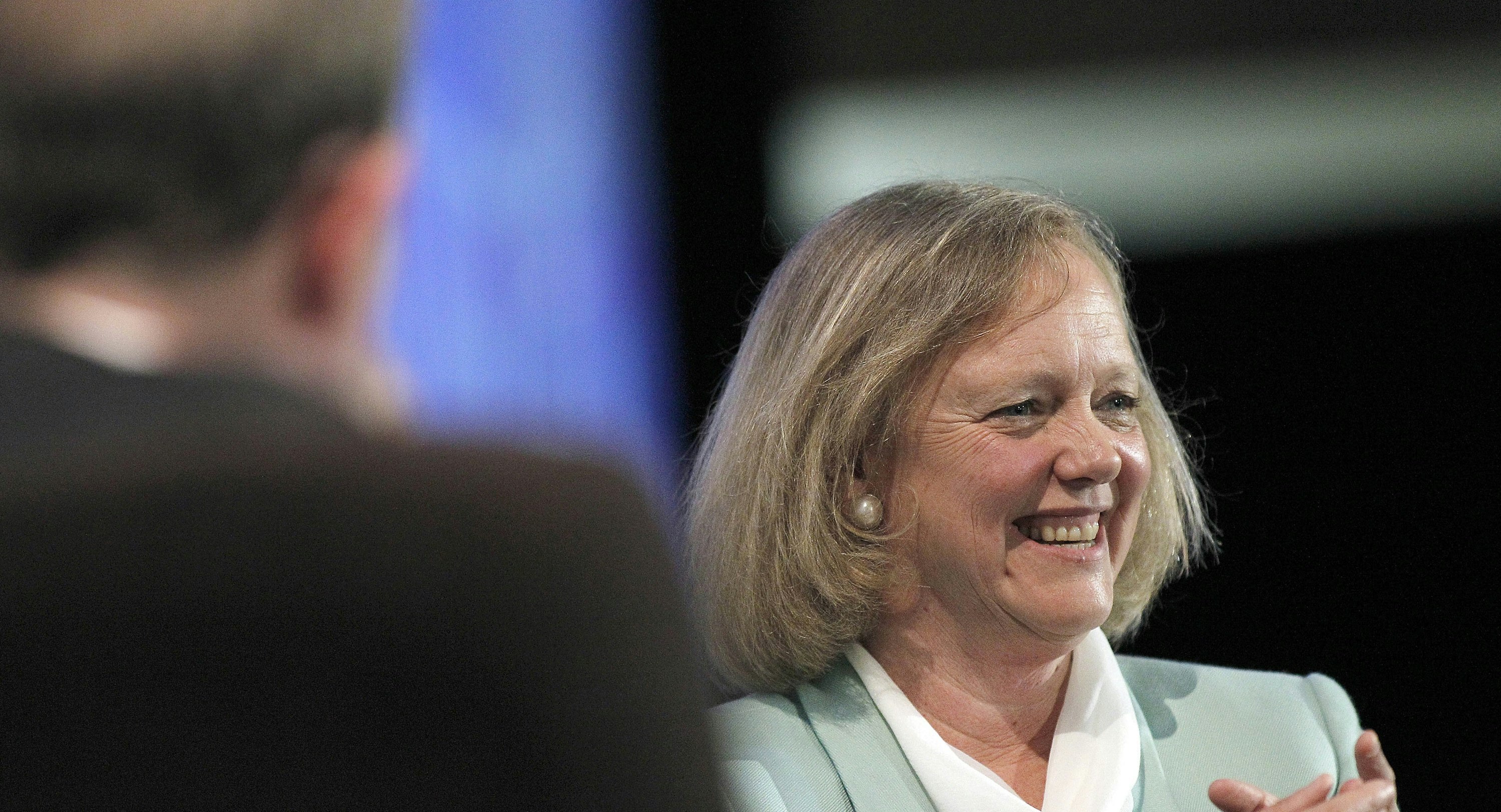 H-P CEO Meg Whitman will run the new H-P Enterprise. Photo by Bloomberg.