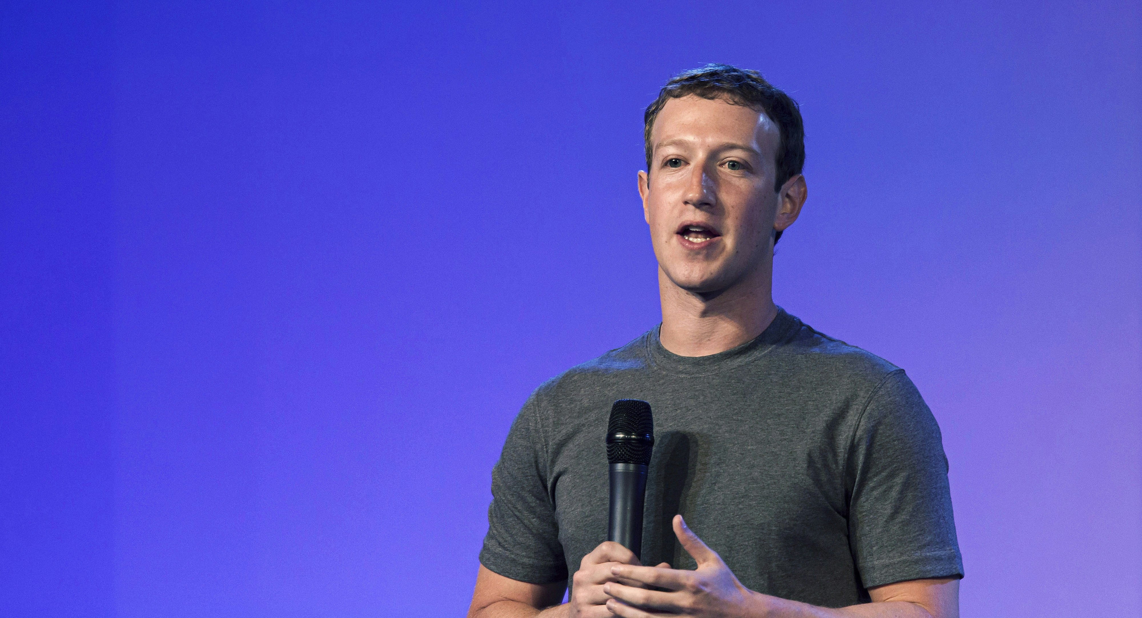 Facebook CEO Mark Zuckerberg in India this week. Photo by Bloomberg.