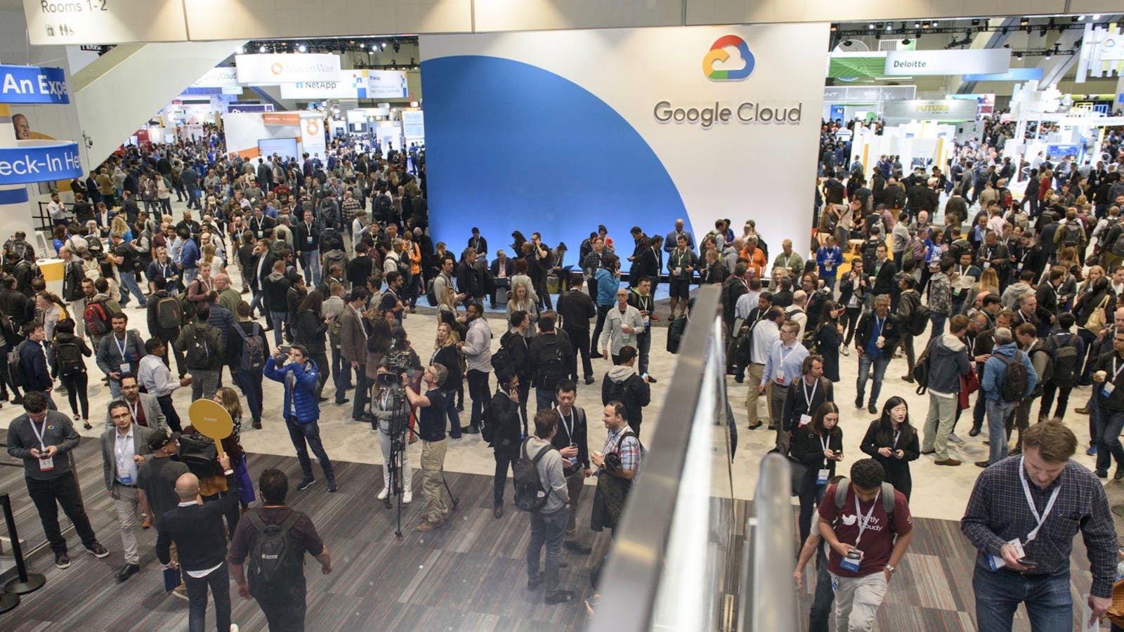 Last year's Google Cloud Next Conference. Photo by Bloomberg