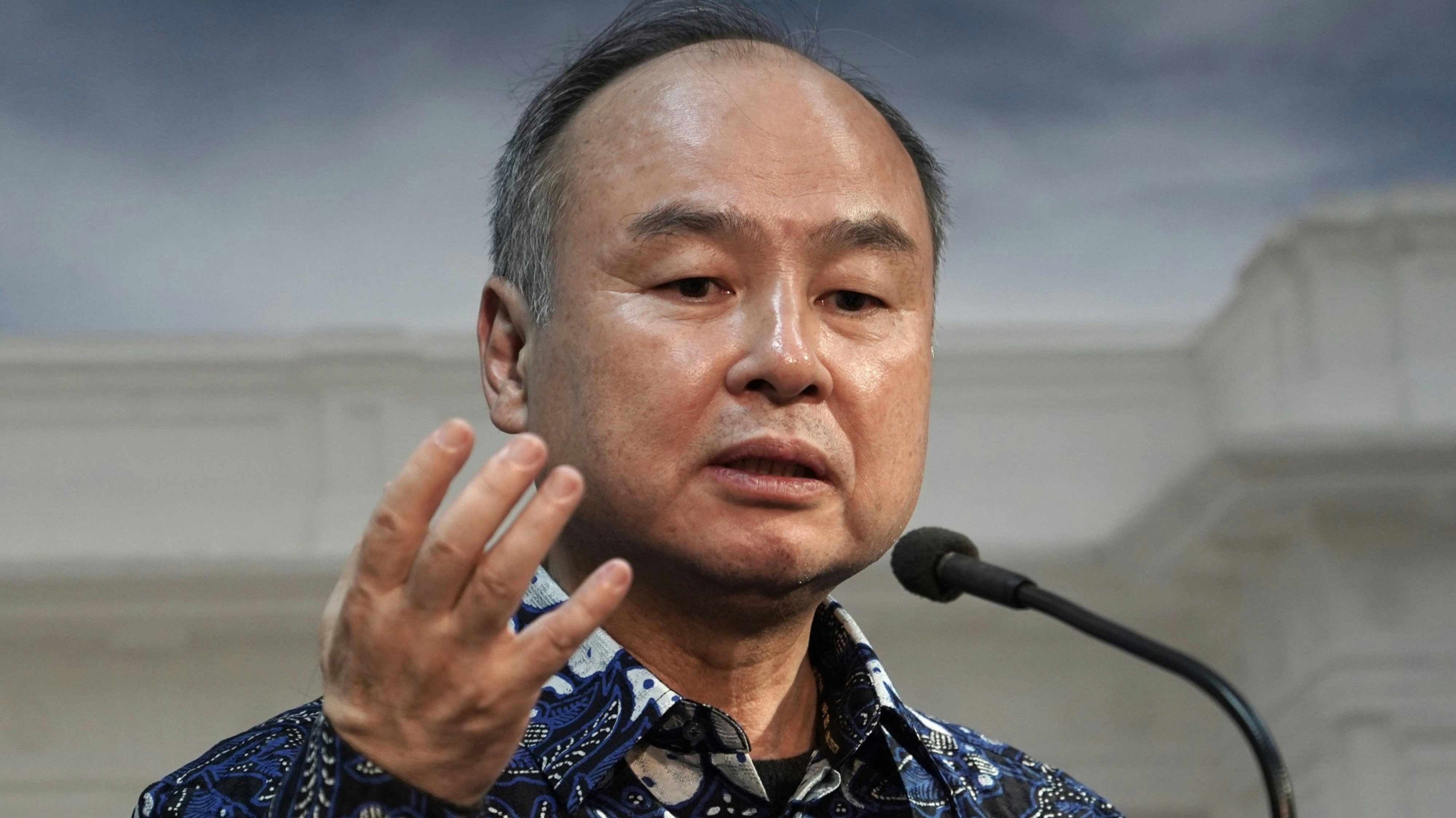 SoftBank CEO Masayoshi Son. Photo by Bloomberg