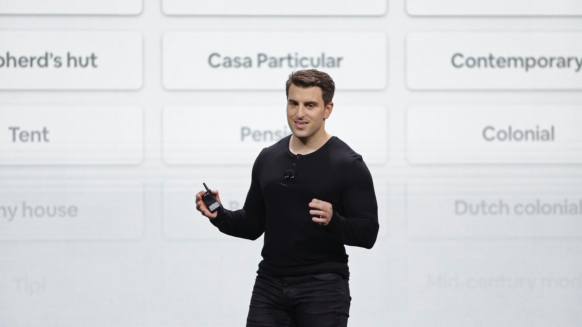 Airbnb CEO Brian Chesky in 2018. Photo: AP