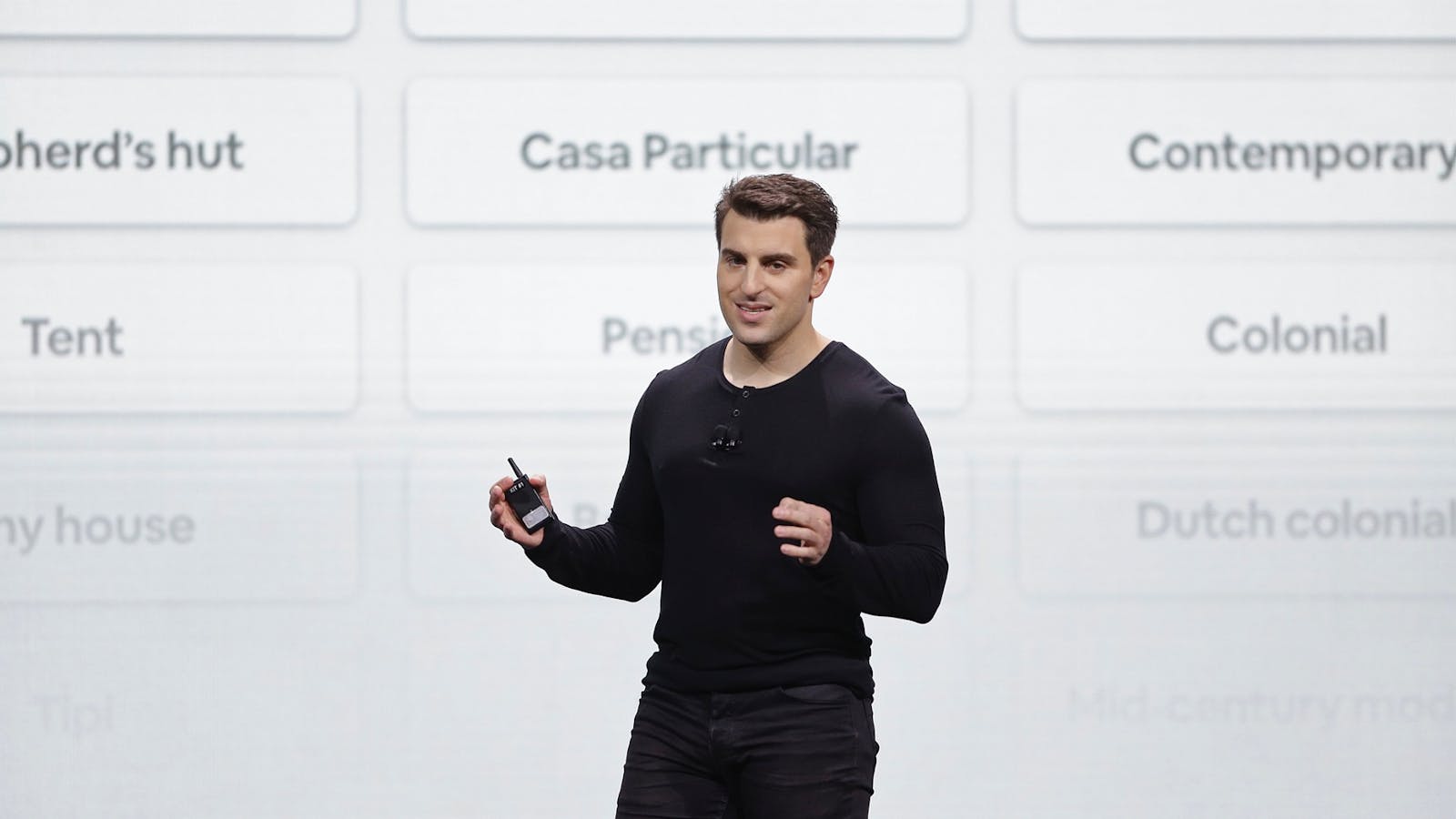 Airbnb CEO Brian Chesky in 2018. Photo: AP