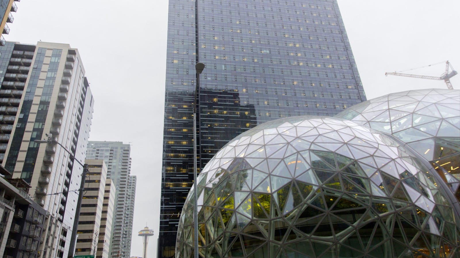 Amazon's Seattle headquarters. Photo by Bloomberg
