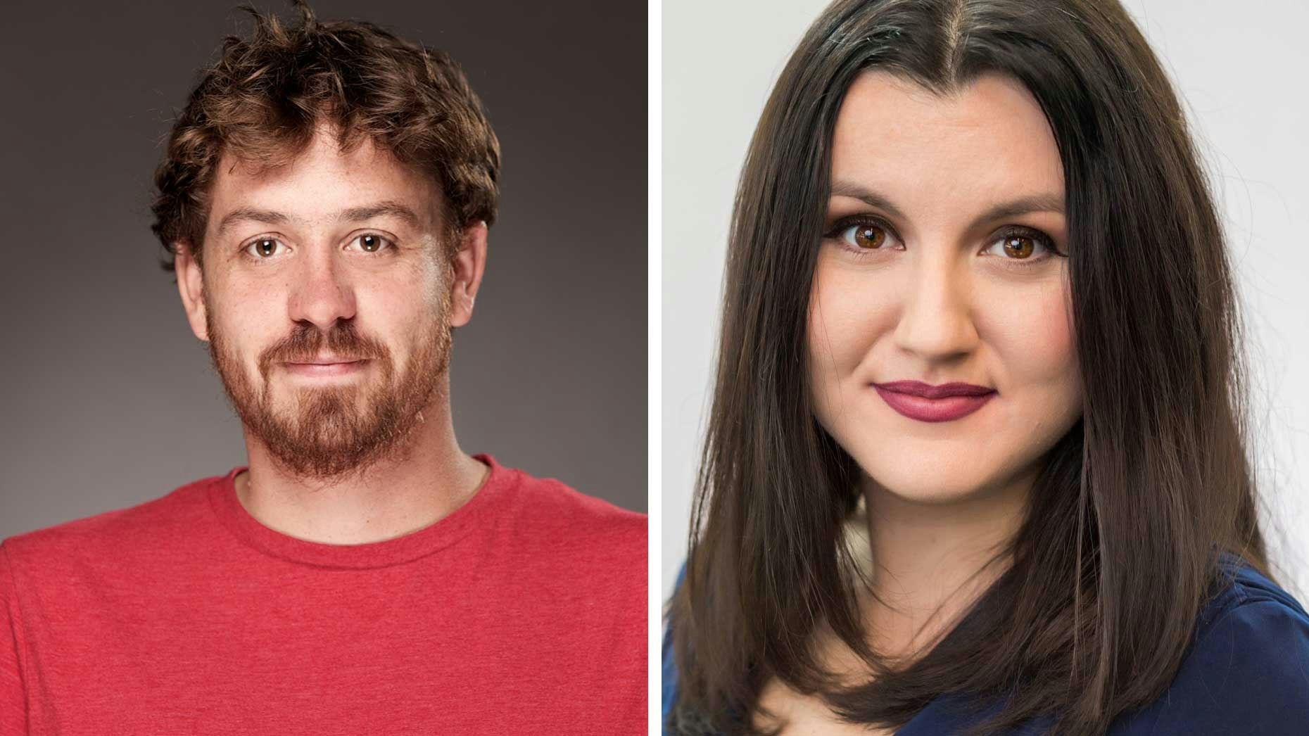 Will Cathcart, the head of Whats App, and Fidji Simo, the head of the Facebook app. Photos by Facebook