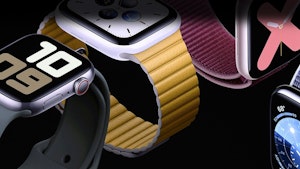 Apple Watch announcement in September 2019. Photo by Bloomberg.