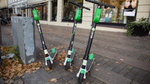Lime scooters in Gothenburg, Sweden, last year. Photo: AP