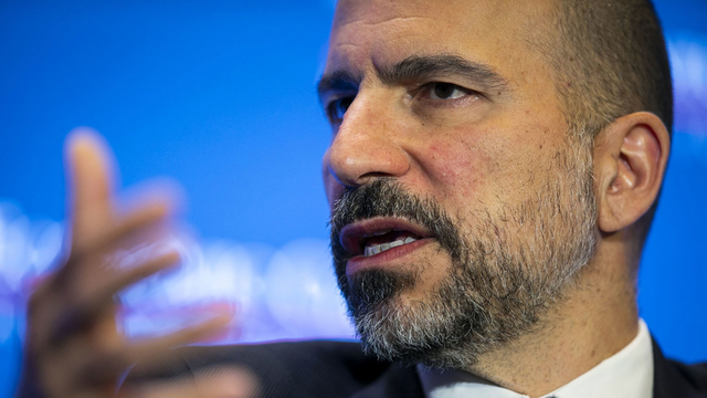 Dara Khosrowshahi, CEO of Uber, in June 2019. Photo by Bloomberg