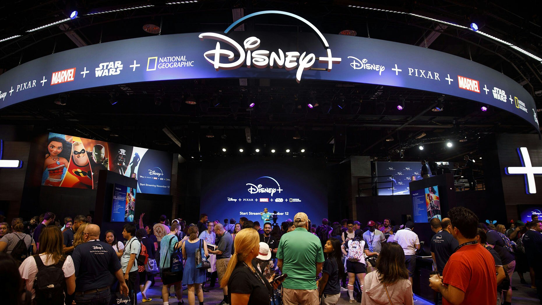 Attendees at a Walt Disney Co. event last year. Photo by Bloomberg