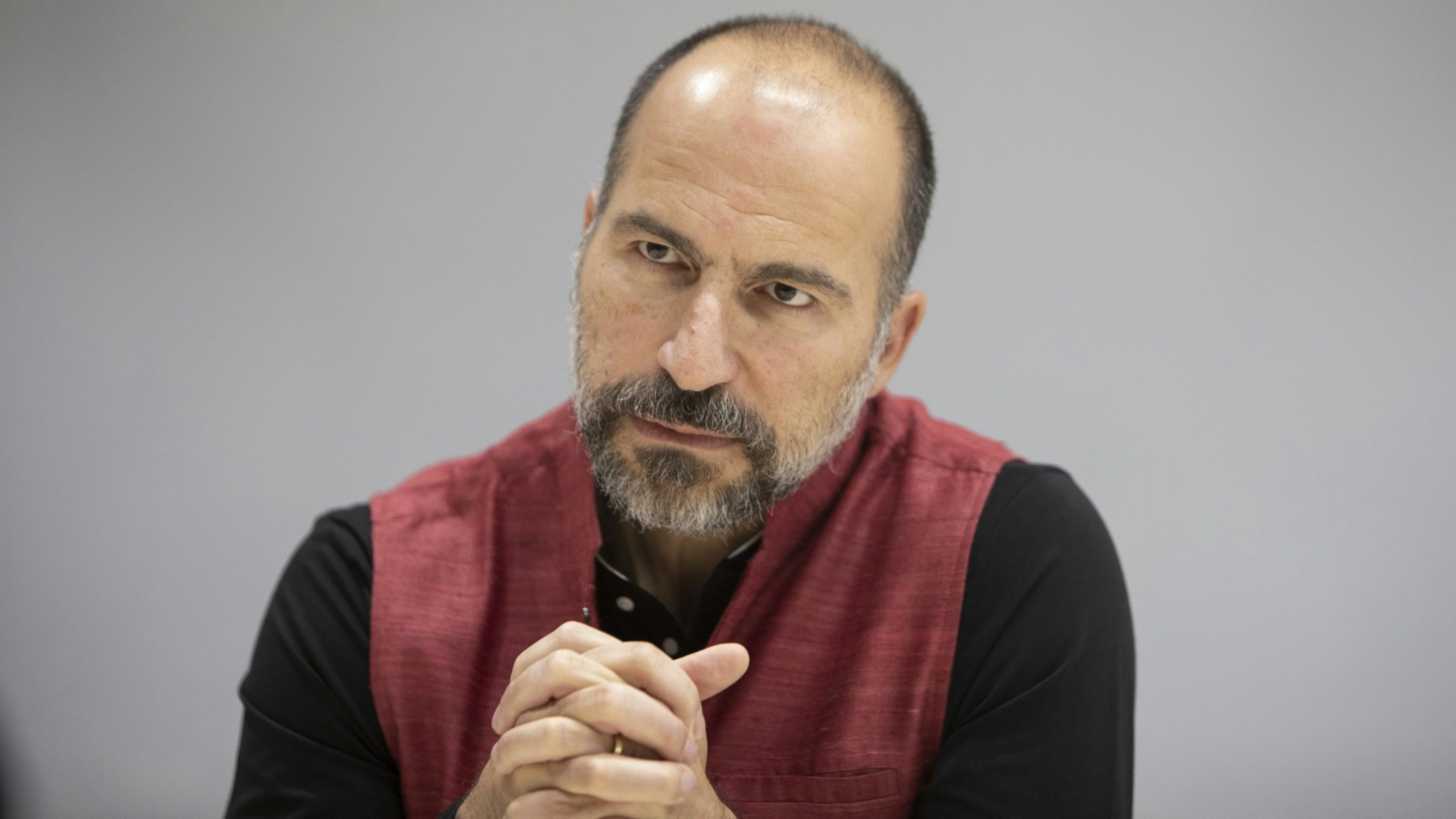 Uber CEO Dara Khosrowshahi. Photo by Bloomberg.
