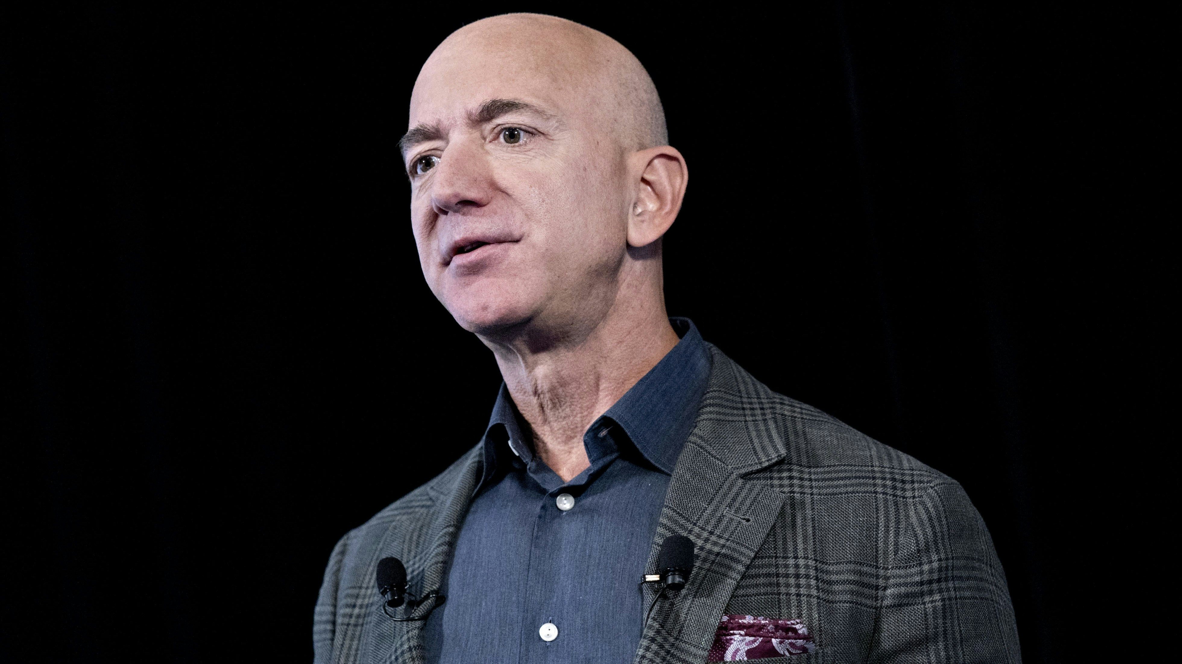 Amazon CEO Jeff Bezos. Photo by Bloomberg