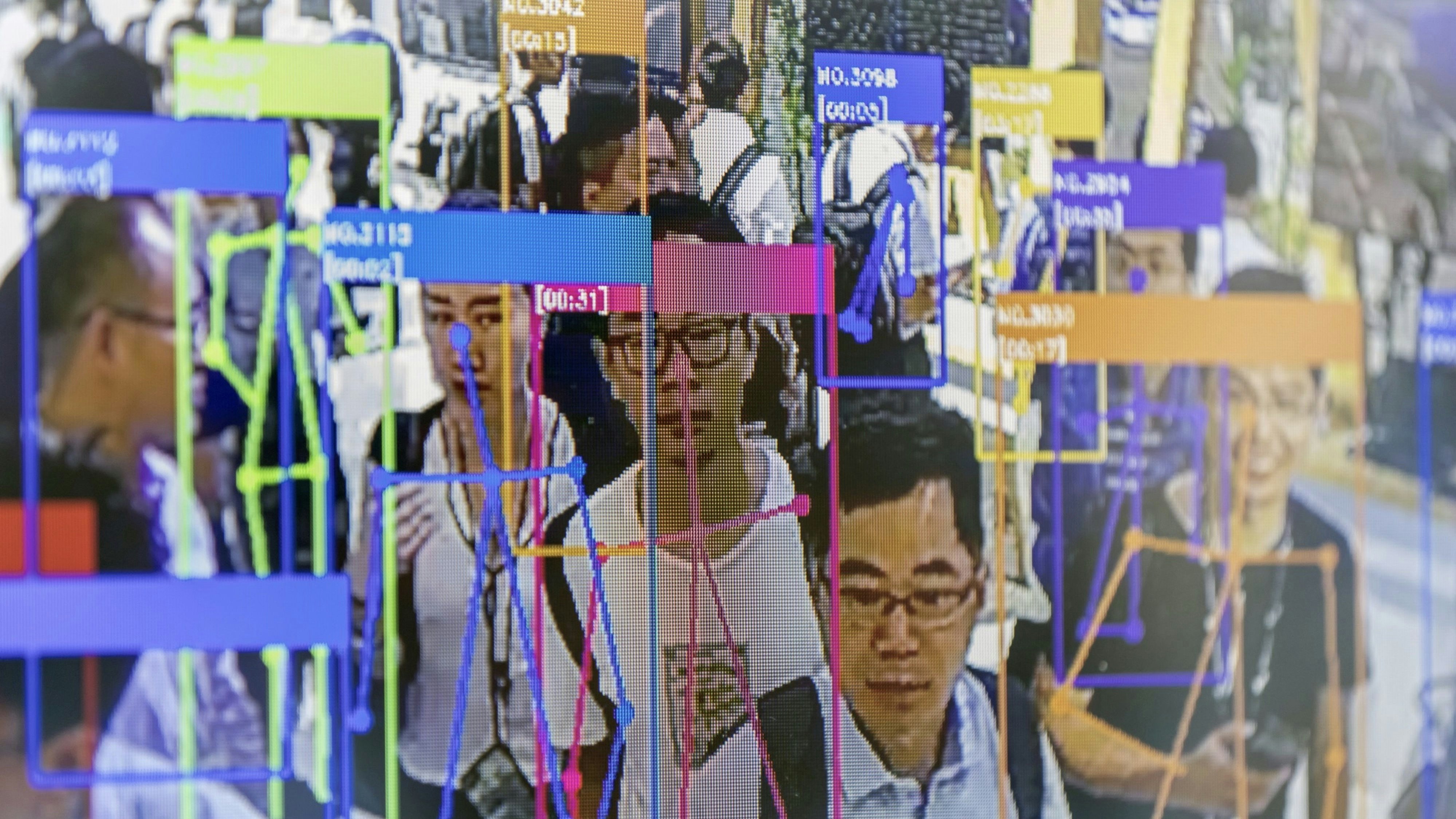 Facial recognition technology being demonstrated at a conference in China last year. Photo by Bloomberg