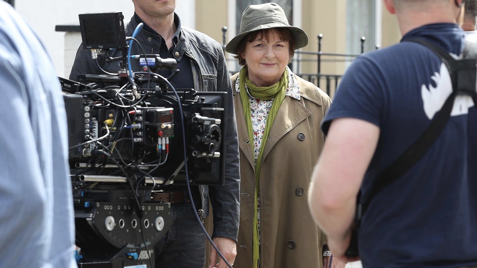 Actress Brenda Blethyn during filming of the police drama "Vera," one of BritBox's popular shows. Photo by AP