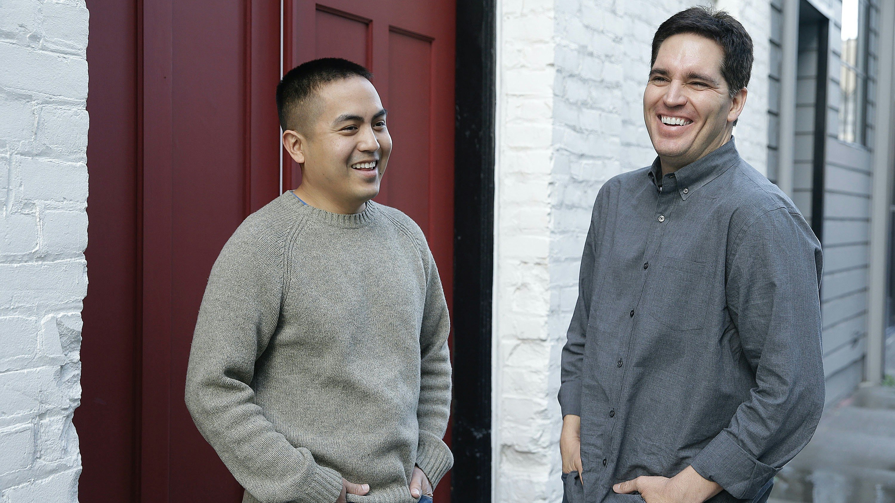 WarnerMedia's new CTO Richard Tom and new CEO Jason Kilar in 2015, when the two worked together at Vessel. Photo by AP