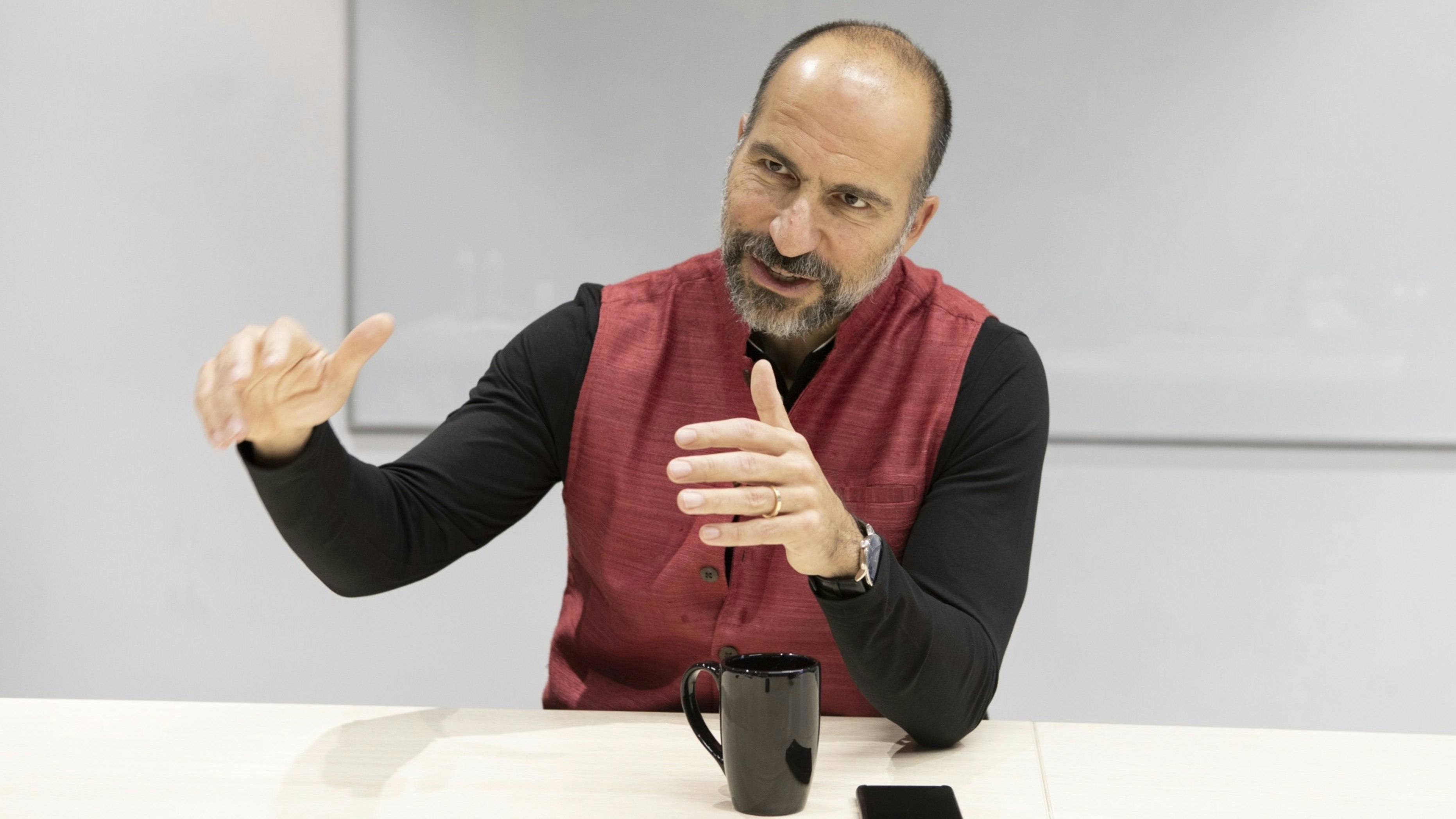 Uber CEO Dara Khosrowshahi. Photo by Bloomberg