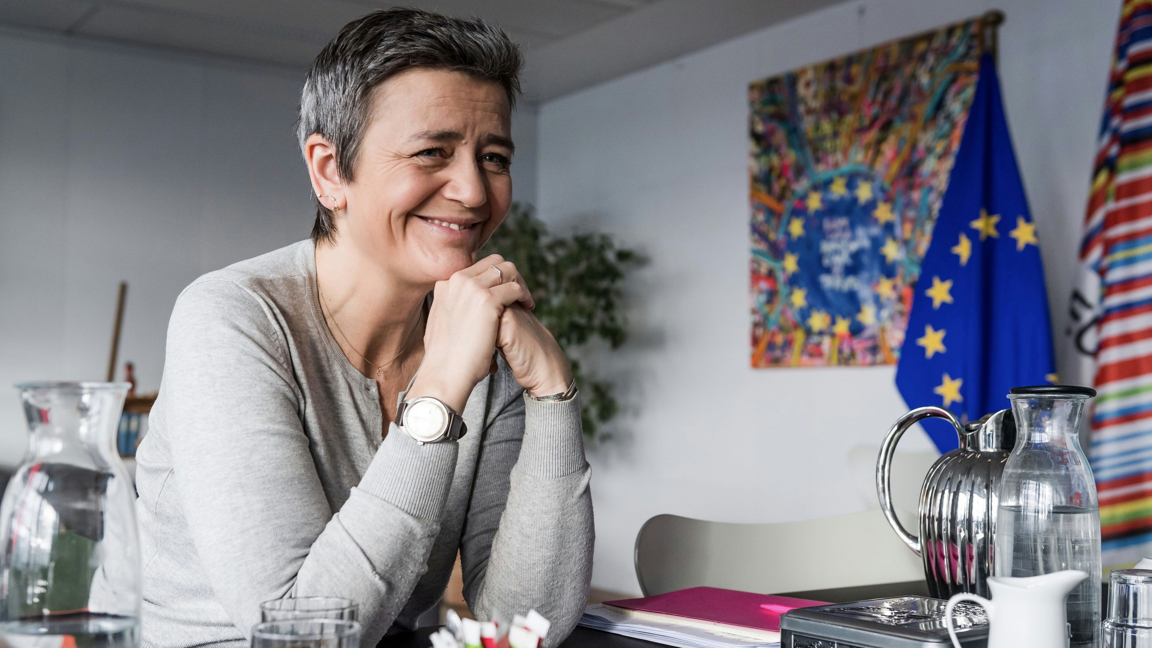 Europe's competition commissioner Margrethe Vestager. Photo by Bloomberg