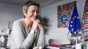 Europe's competition commissioner Margrethe Vestager. Photo by Bloomberg