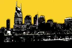 Nashville skyline. Illustration by Mike Sullivan