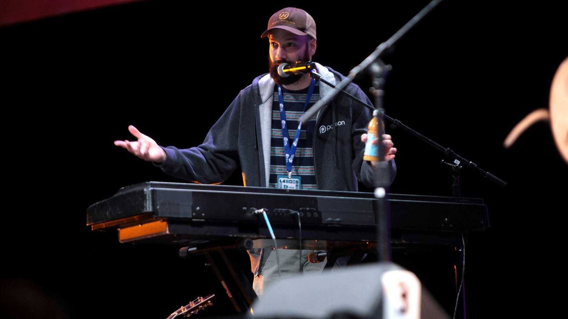 Patreon CEO and co-founder Jack Conte performing in 2014 in Anaheim. Photo by Gage Skidmore/Flickr 
