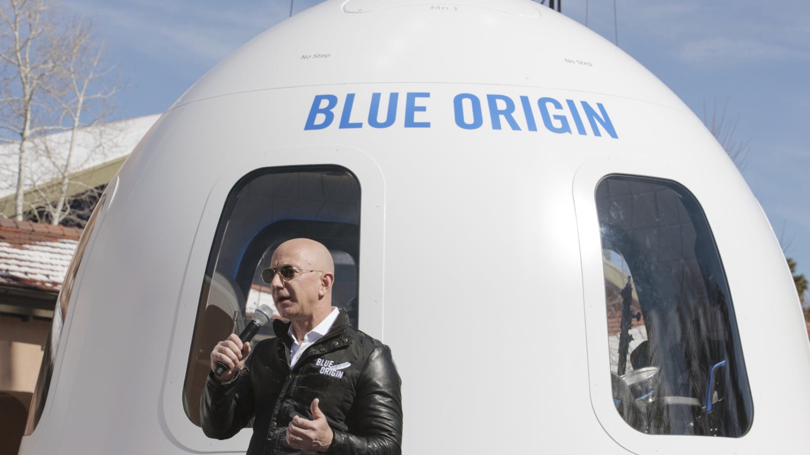 Jeff Bezos, founder of Blue Origin and Amazon CEO. Photo by Bloomberg