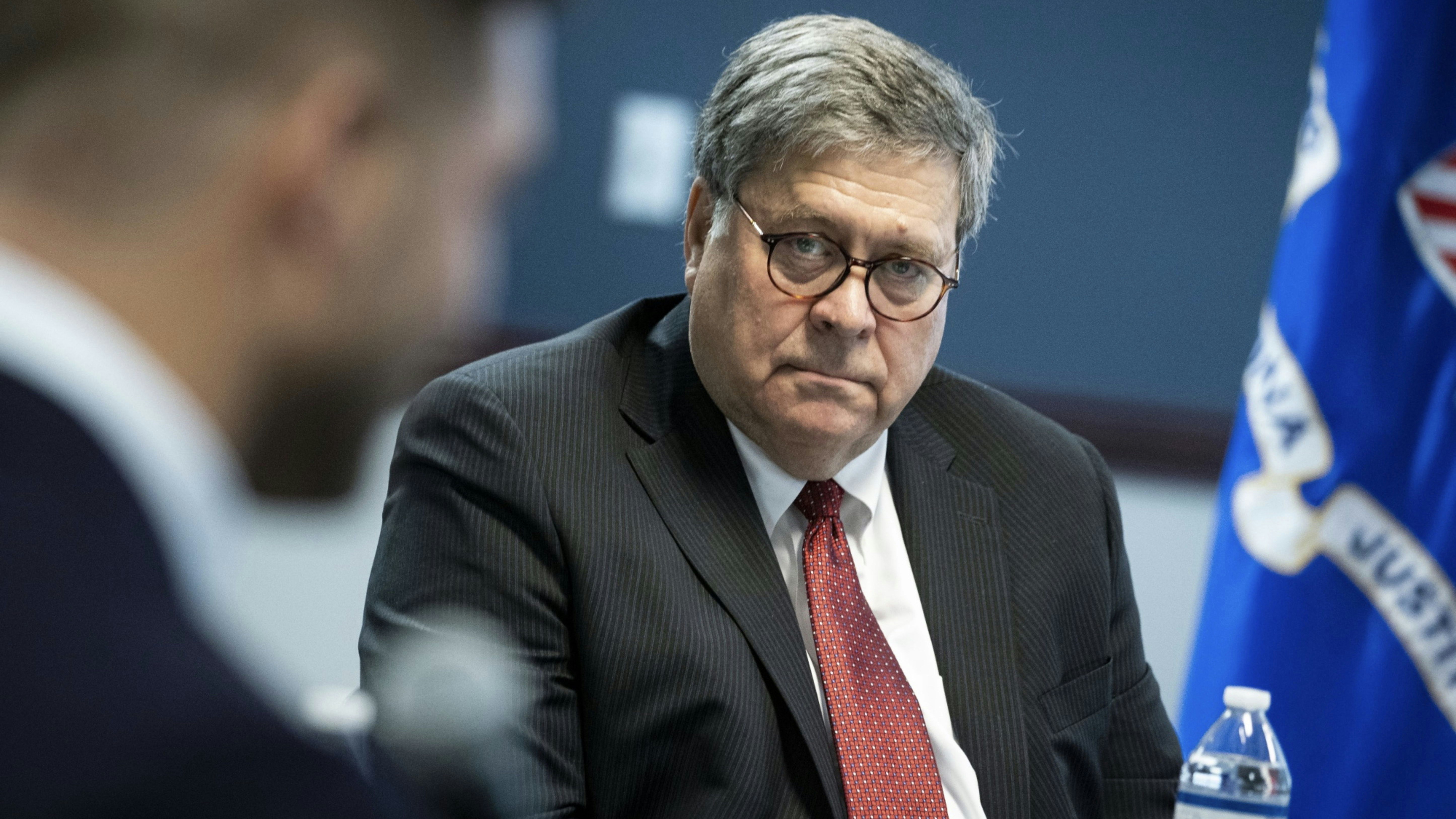 Attorney-General William Barr. Photo by Bloomberg