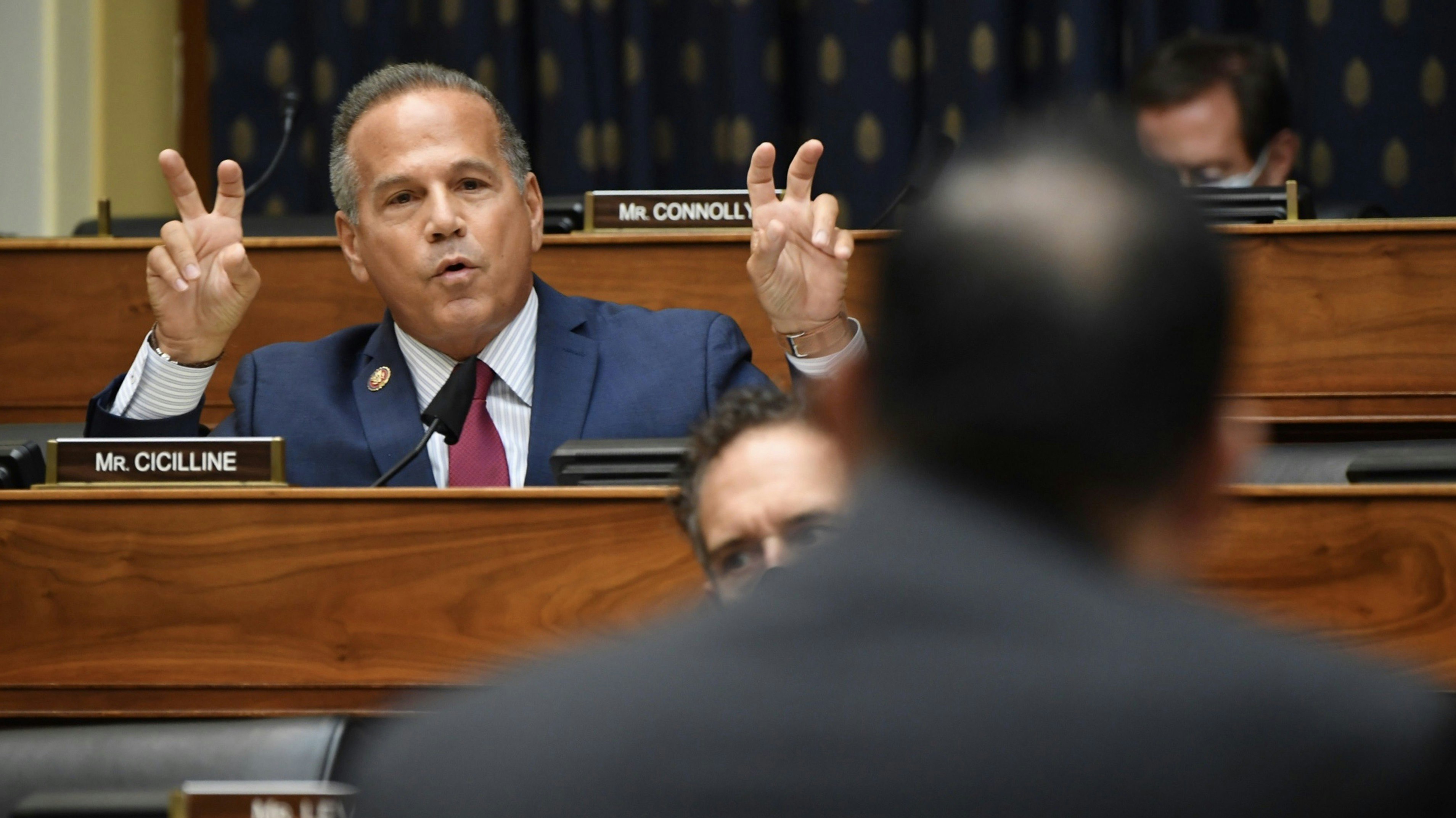 David Cicilline, who heads the antitrust subcommittee of the House of Representatives. Photo by Bloomberg