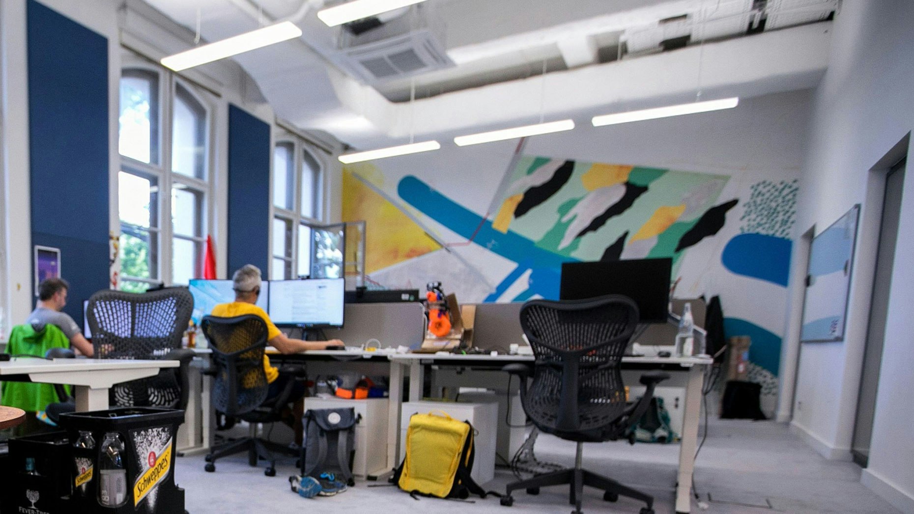 Google employees working in a Berlin office in 2019. Photo by Bloomberg