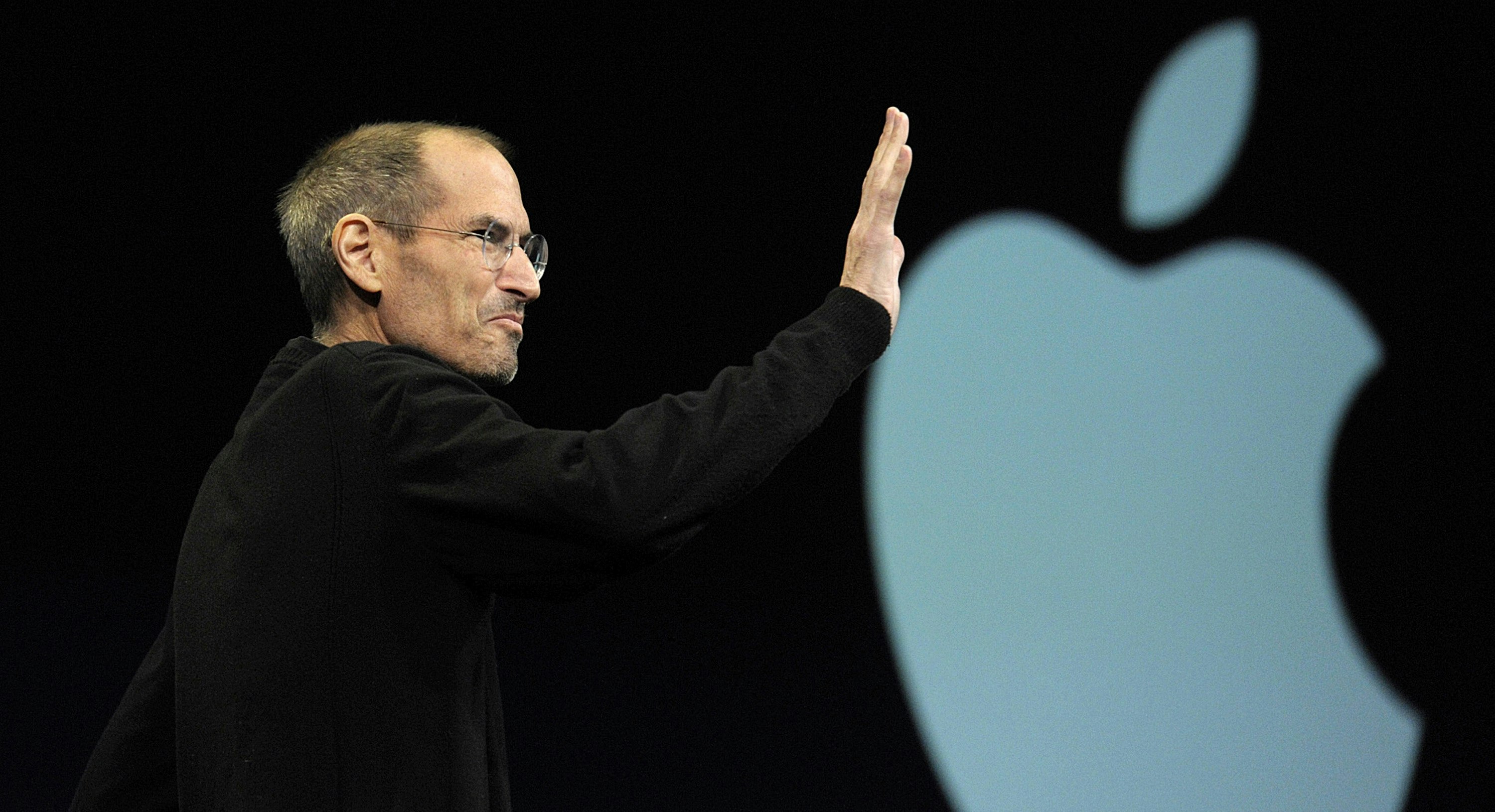 Steve Jobs announcing iCloud in 2011. Photo by Bloomberg.