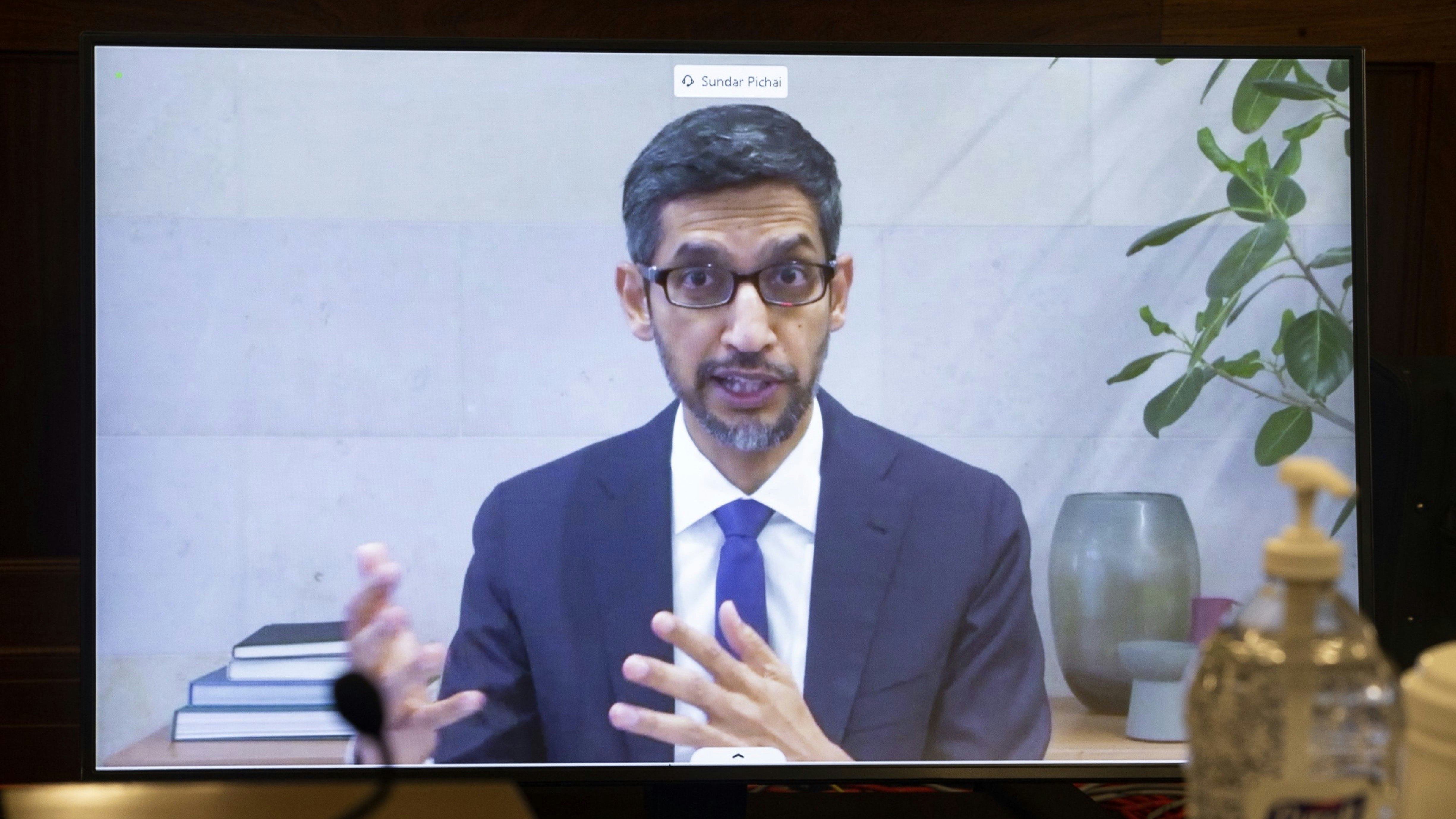 Alphabet CEO Sundar Pichai. Photo by Bloomberg