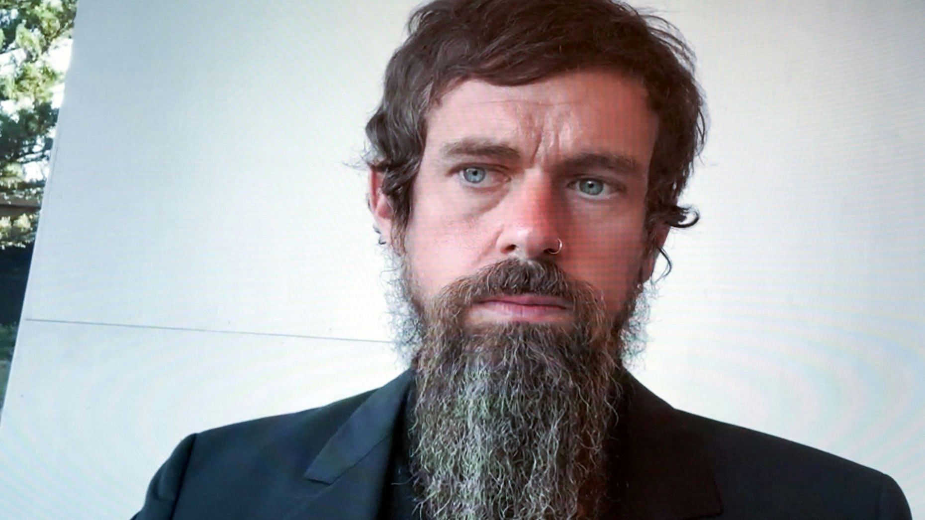 Twitter CEO Jack Dorsey at last week's Senate hearing. Photo by Bloomberg