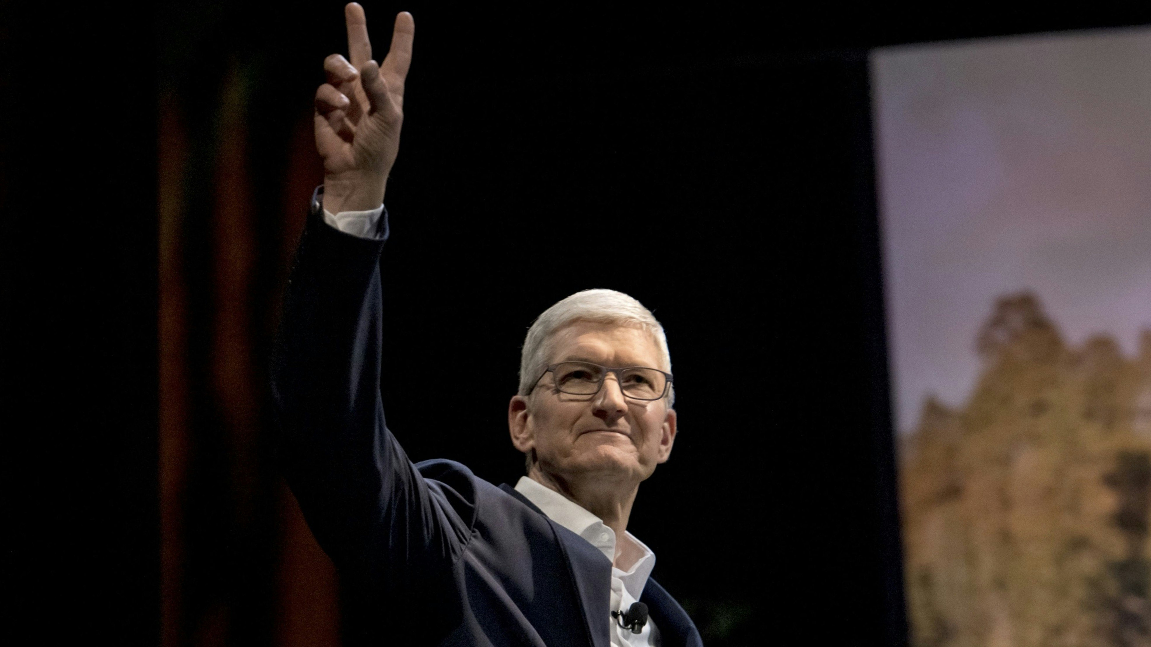 Apple CEO Tim Cook. Photo by Bloomberg