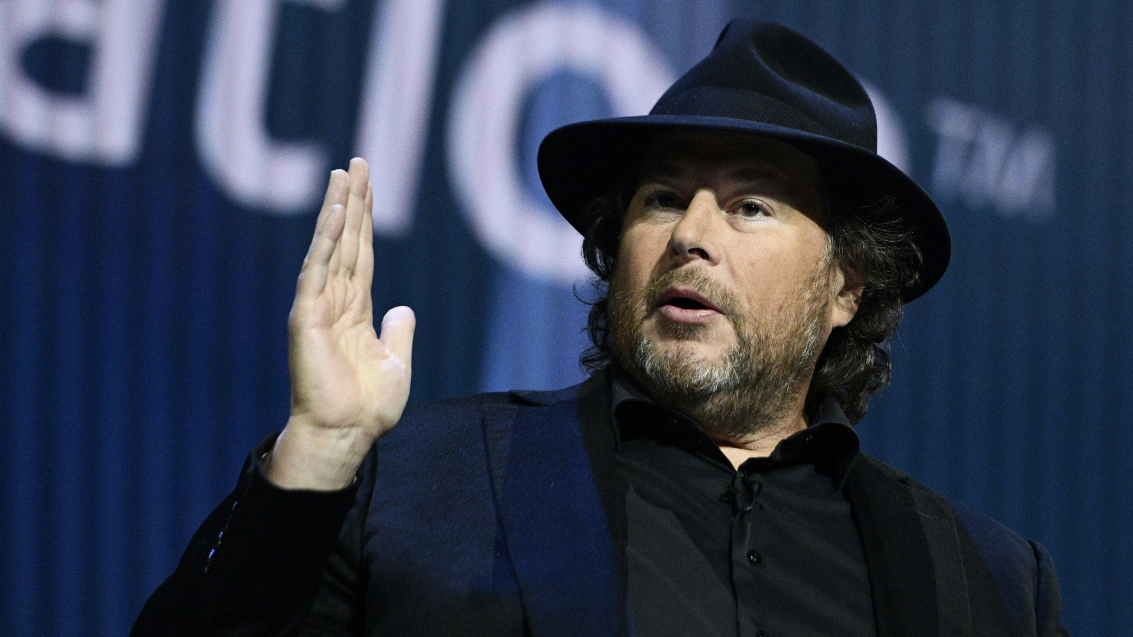 Salesforce chief Marc Benioff. Photo by Bloomberg.