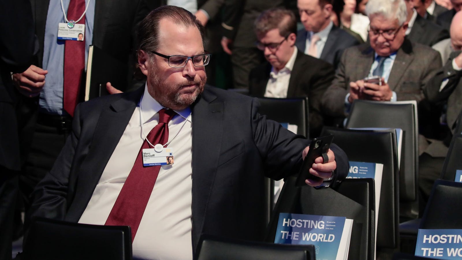 Salesforce's Marc Benioff. Photo by Bloomberg