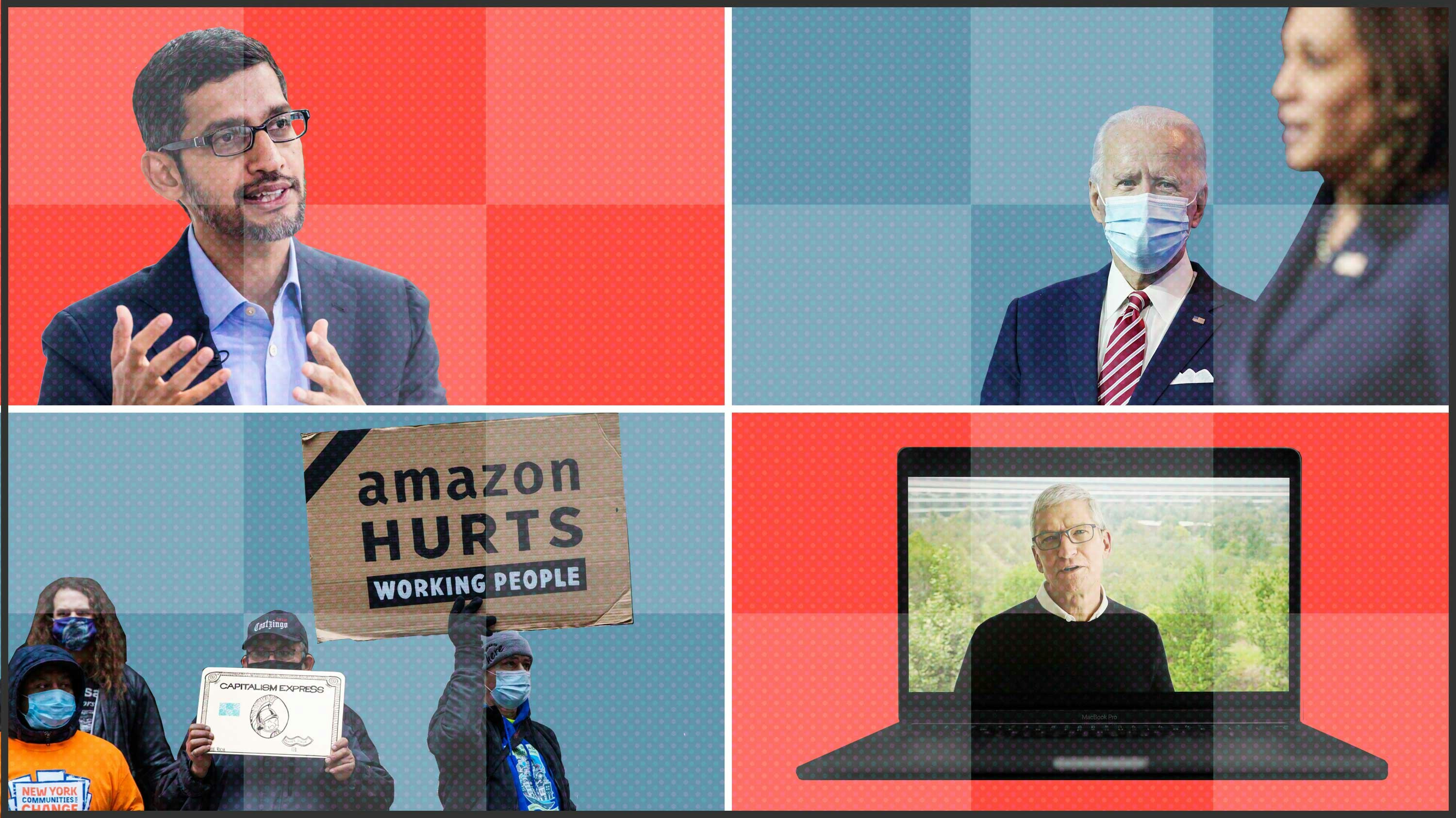 Photos by AP and Bloomberg. Art by Jesse Howe.