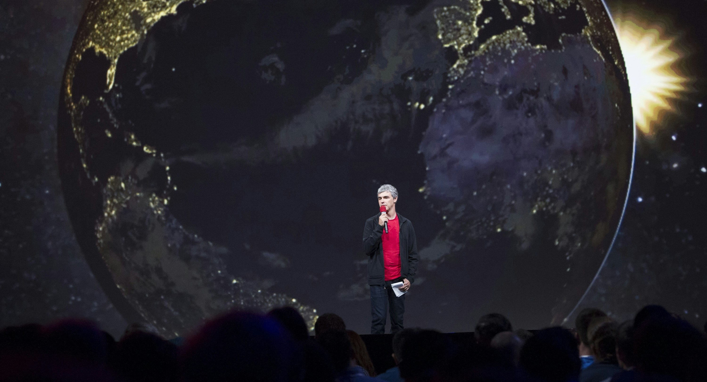 Google CEO Larry Page. Photo by Bloomberg.