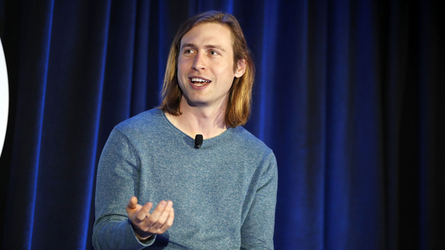 Zach Perret, CEO and co-founder of Plaid, spoke during the Silicon Slopes Tech Summit in Salt Lake City last year. Photo: Bloomberg