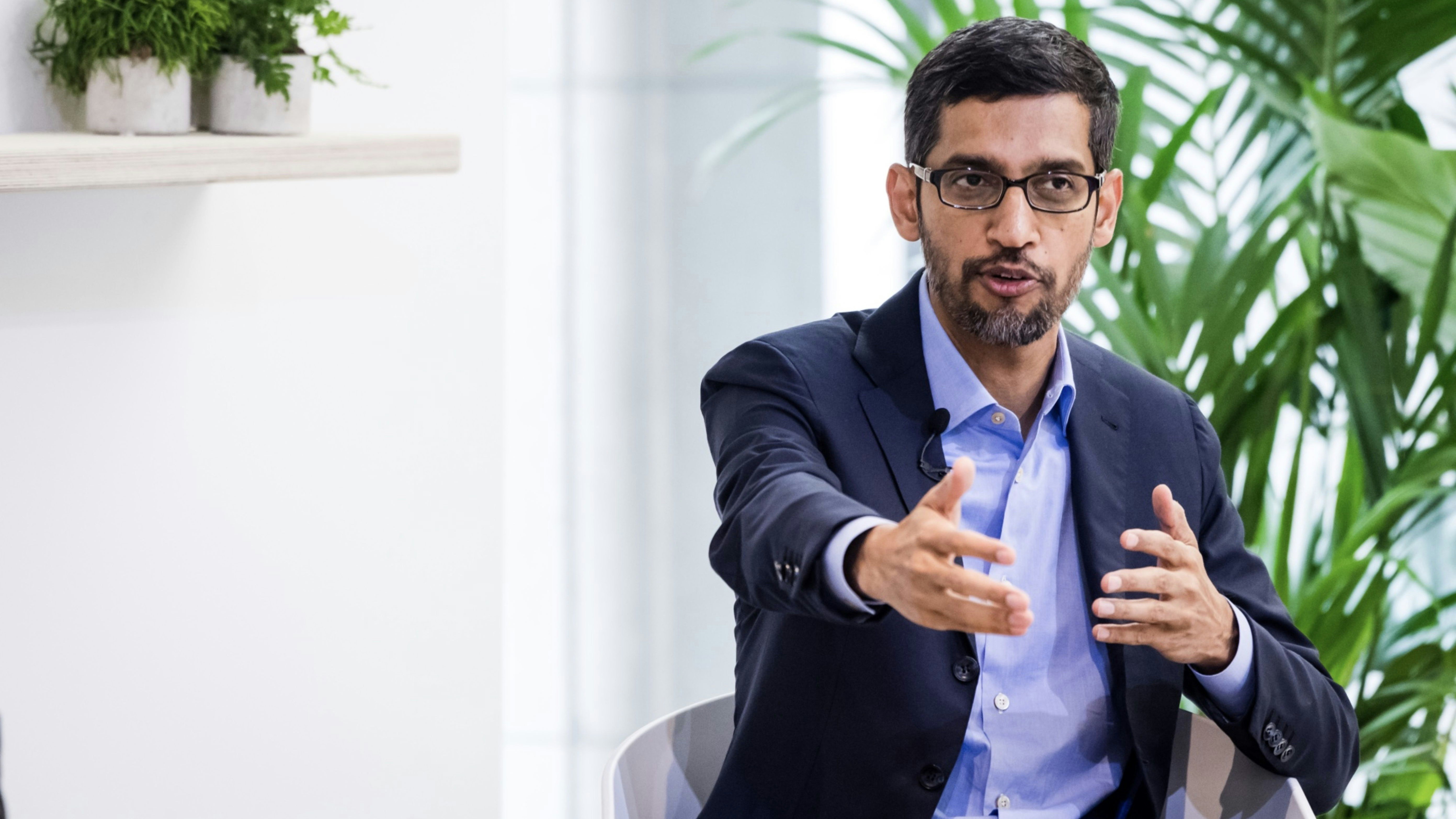 Alphabet CEO Sundar Pichai. Photo by Bloomberg