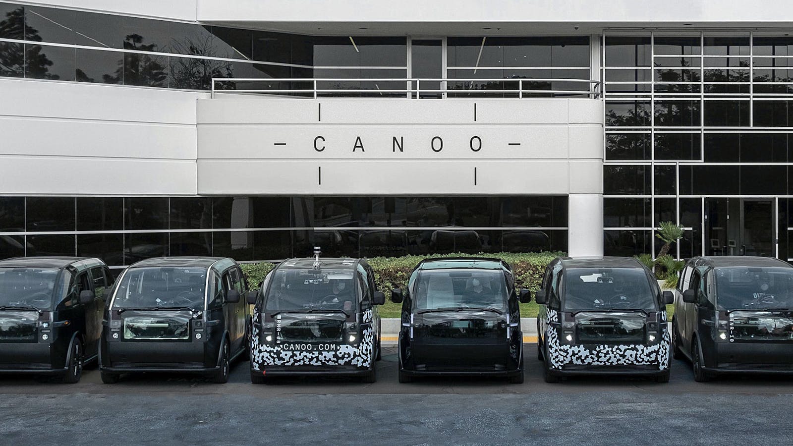 Canoo's beta vehicles. Photo courtesy of Canoo