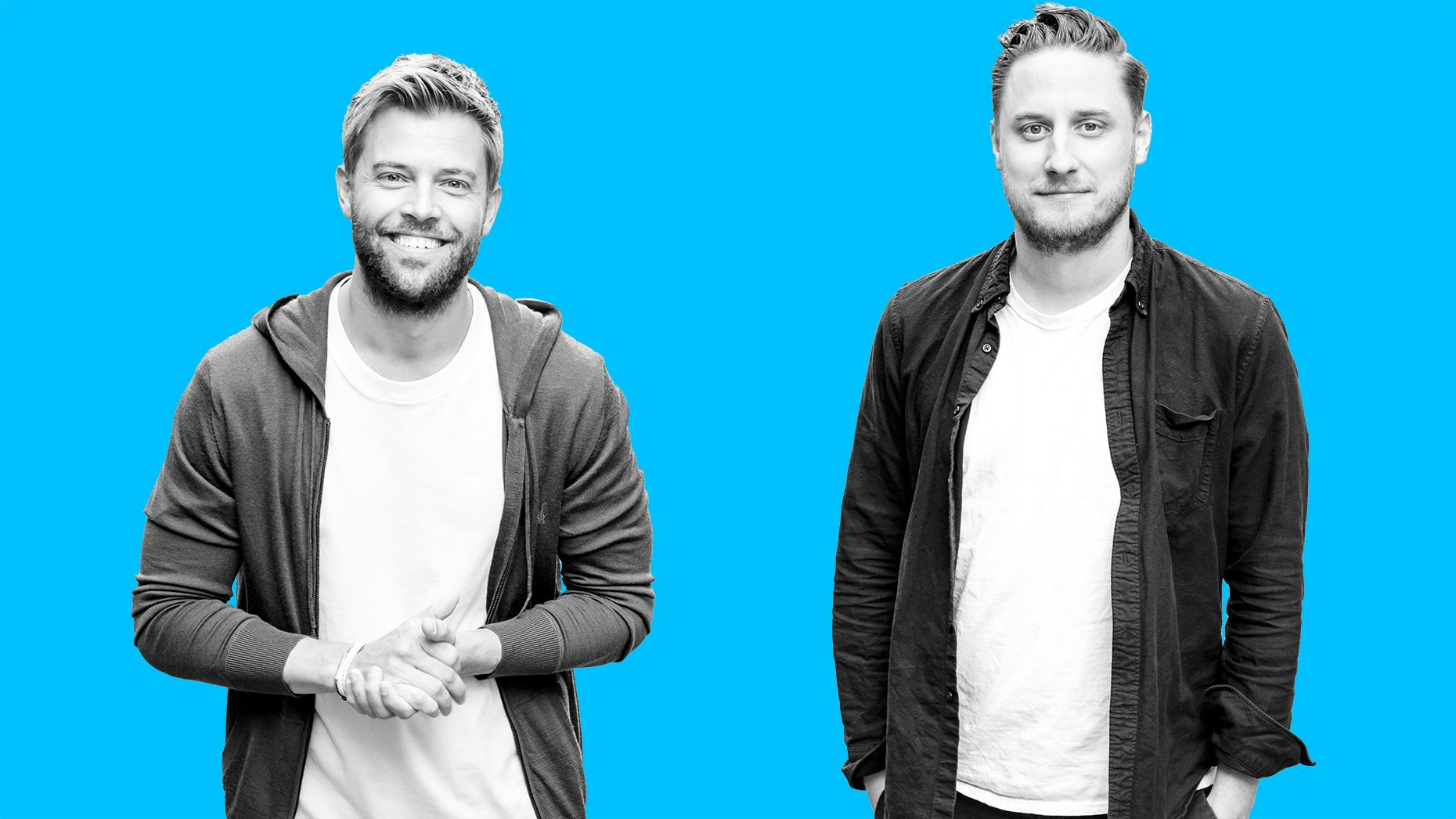 Jannick Malling, co-founder of Public and its co-CEO (l) and Leif Abraham (r), Public's other CEO.