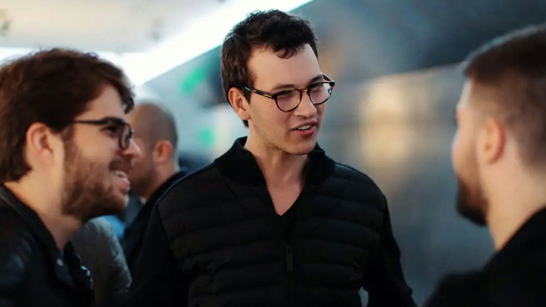 Brex co-founders, Pedro Franceschi (left) and Henrique Dubugras (center). Photo courtesy of Brex