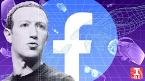 Facebook CEO Mark Zuckerberg. Photo by Bloomberg; illustration by Mike Sullivan