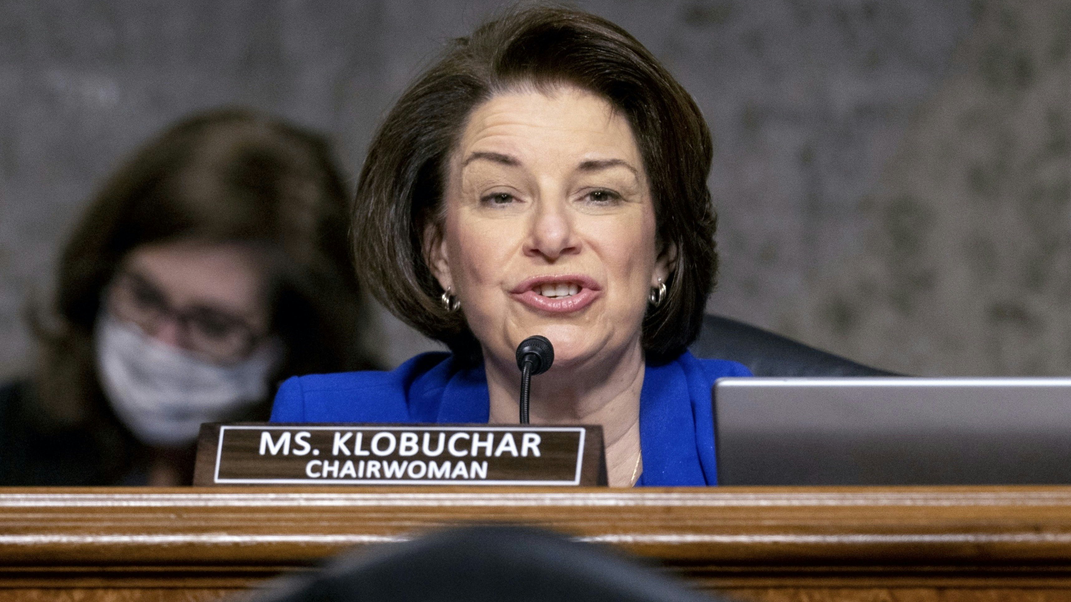 Democratic Senator Amy Klobuchar. Photo by Bloomberg
