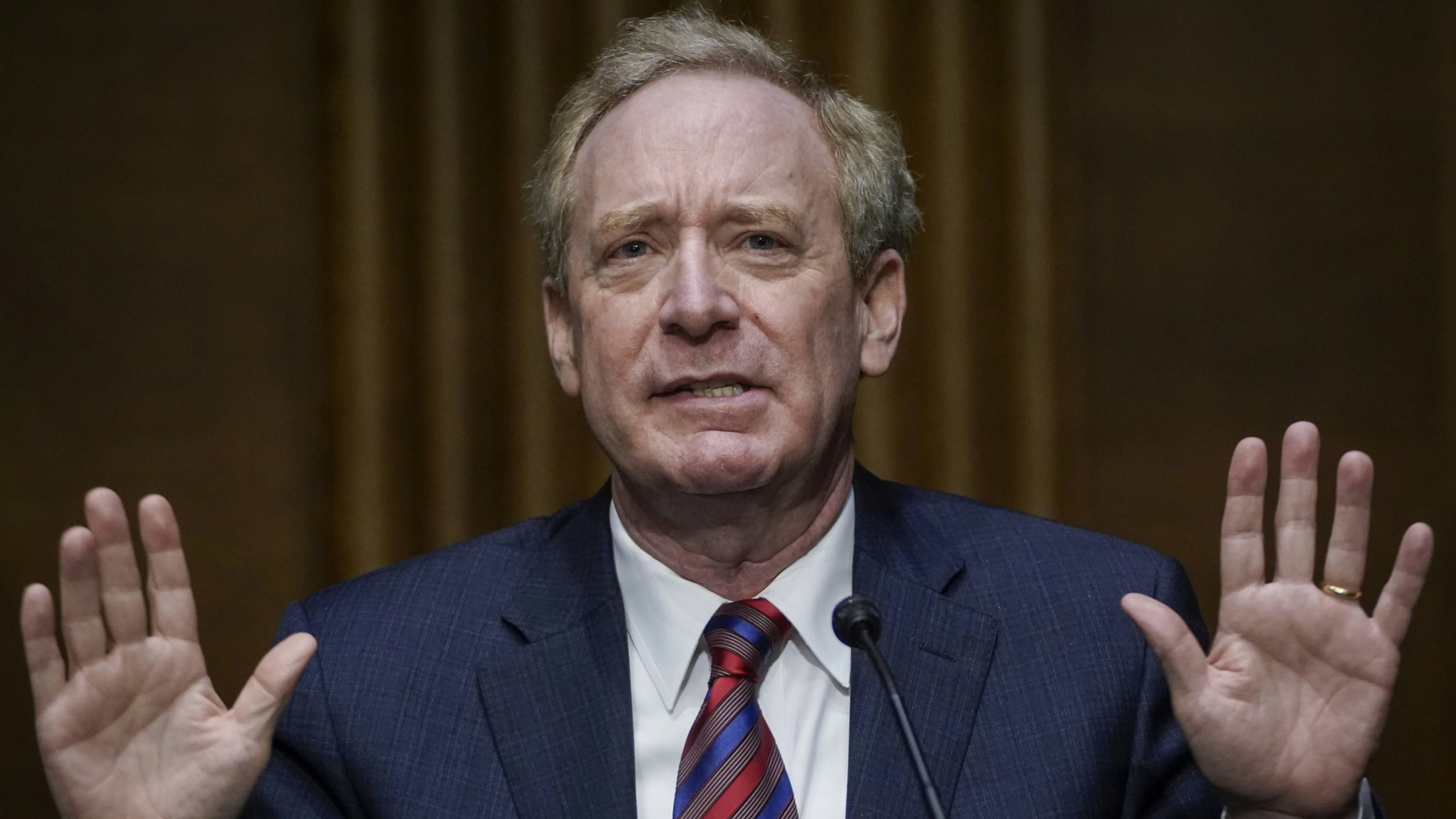 Microsoft president Brad Smith. Photo by Bloomberg.