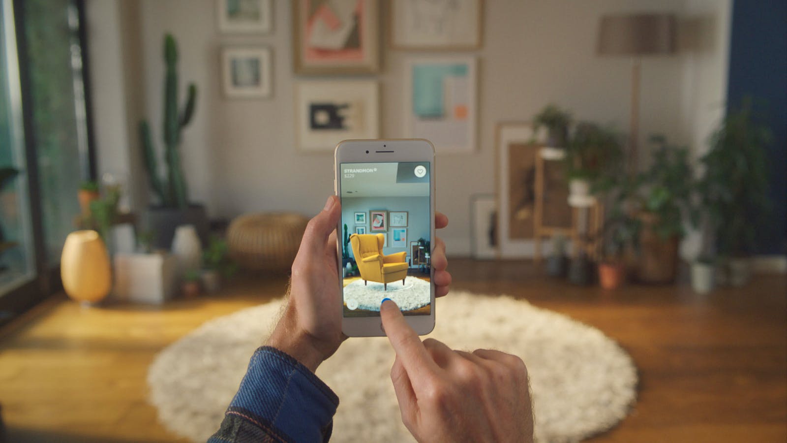An Ikea mobile AR app for furniture shopping. Photo from Ikea