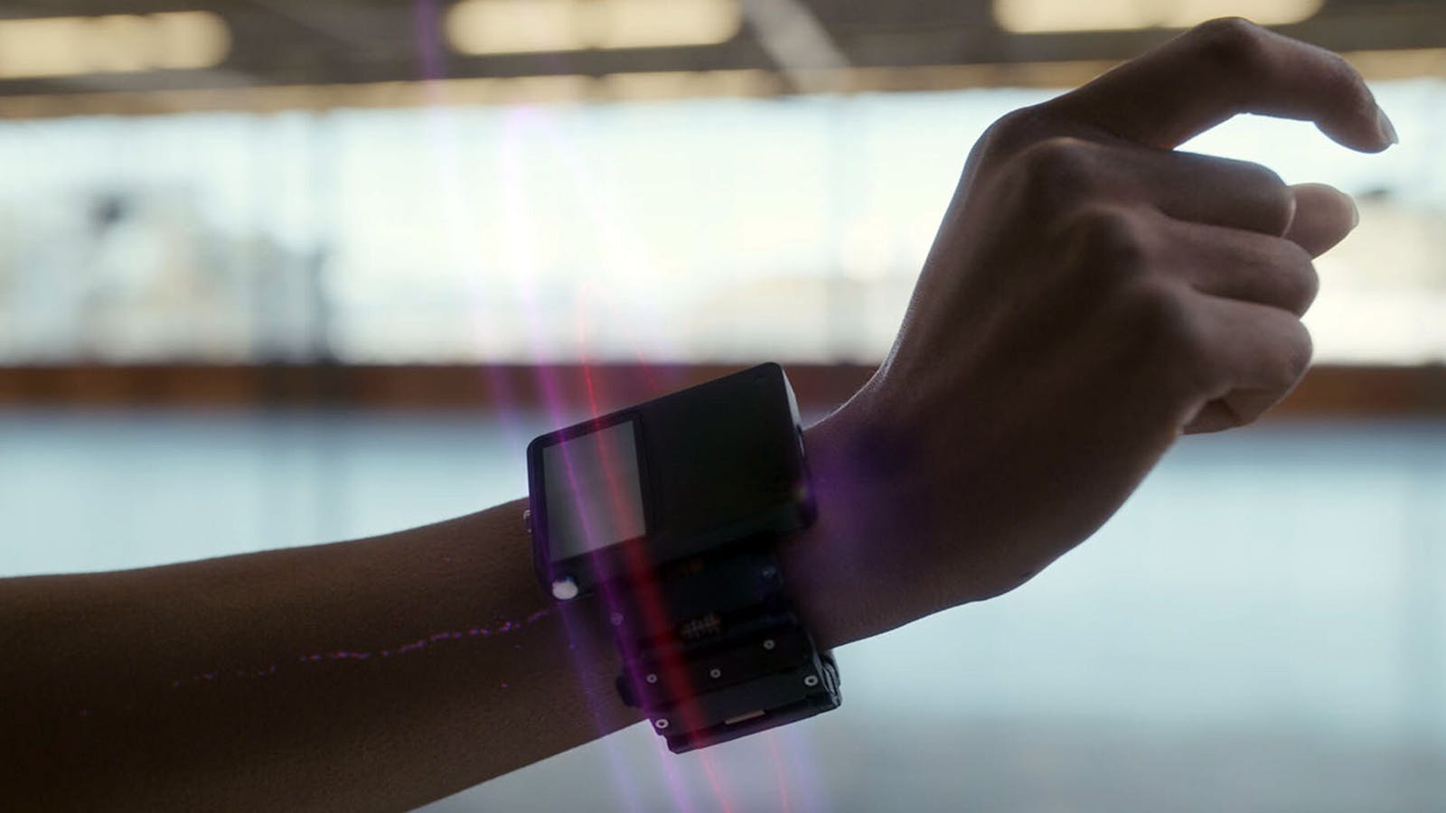 A prototype of Facebook’s neural interface wristband. Image: Facebook