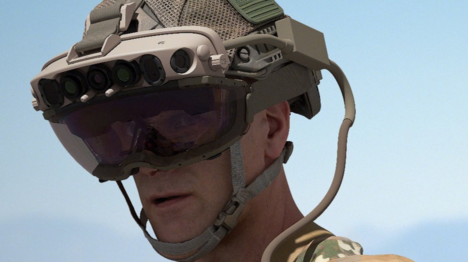 Microsoft’s HoloLens-based headset for the military. Image: Microsoft