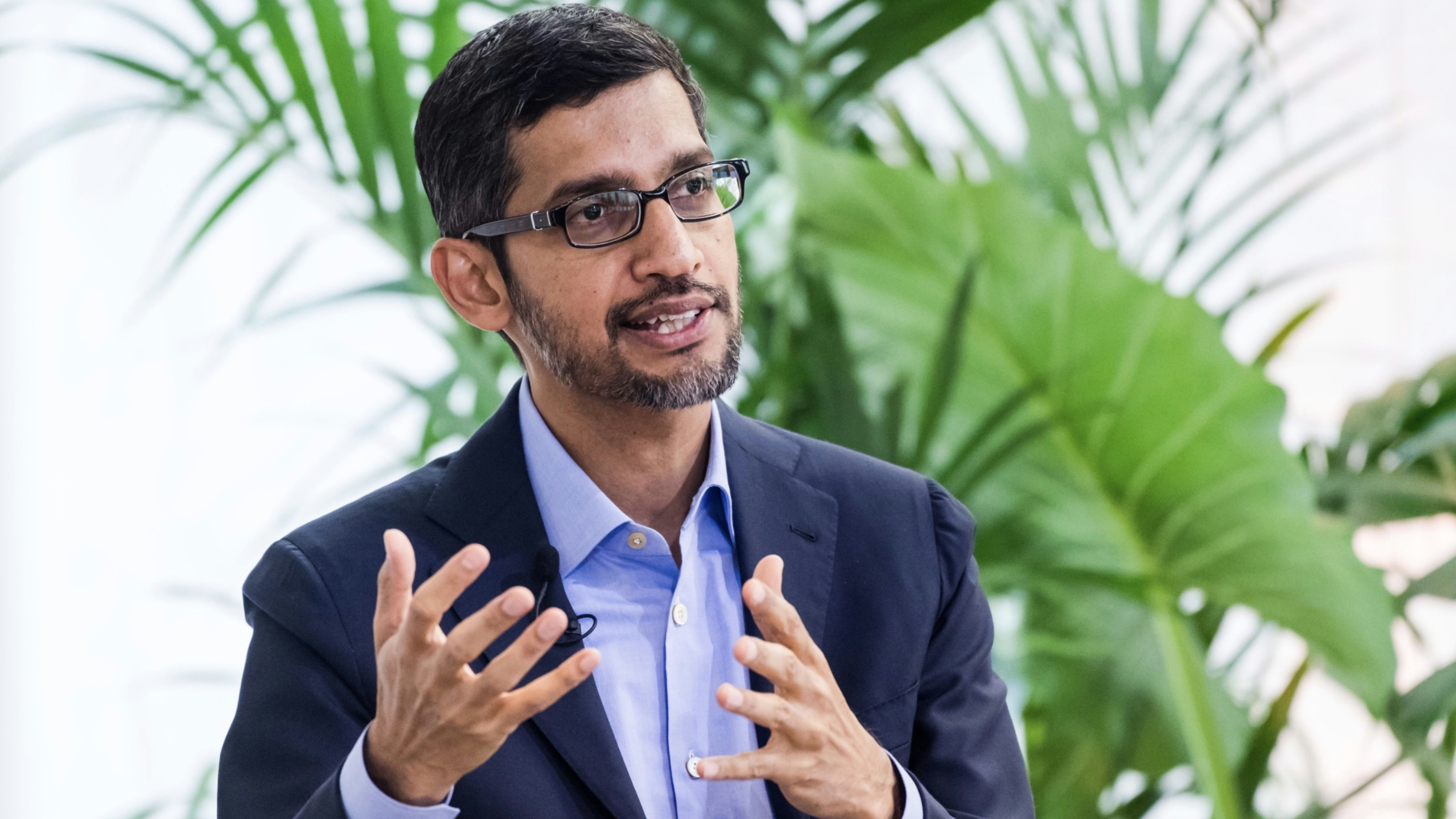 Alphabet and Google chief Sundar Pichai. Photo by Bloomberg