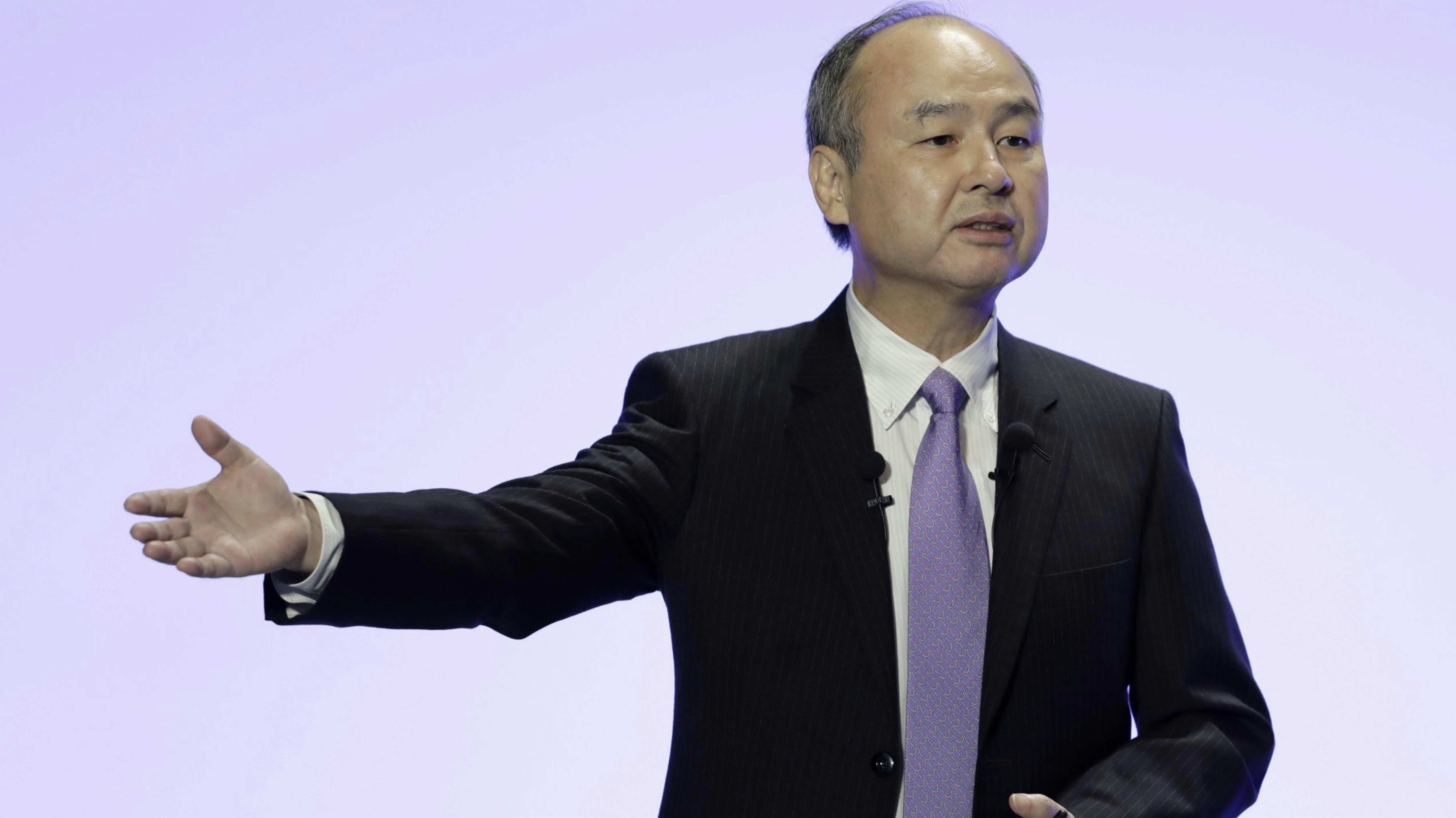 SoftBank CEO Masa Son. Photo by Bloomberg